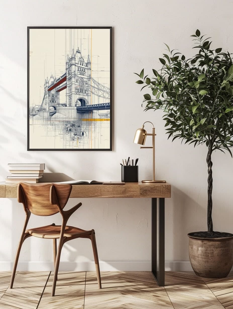 Tower Bridge in an office