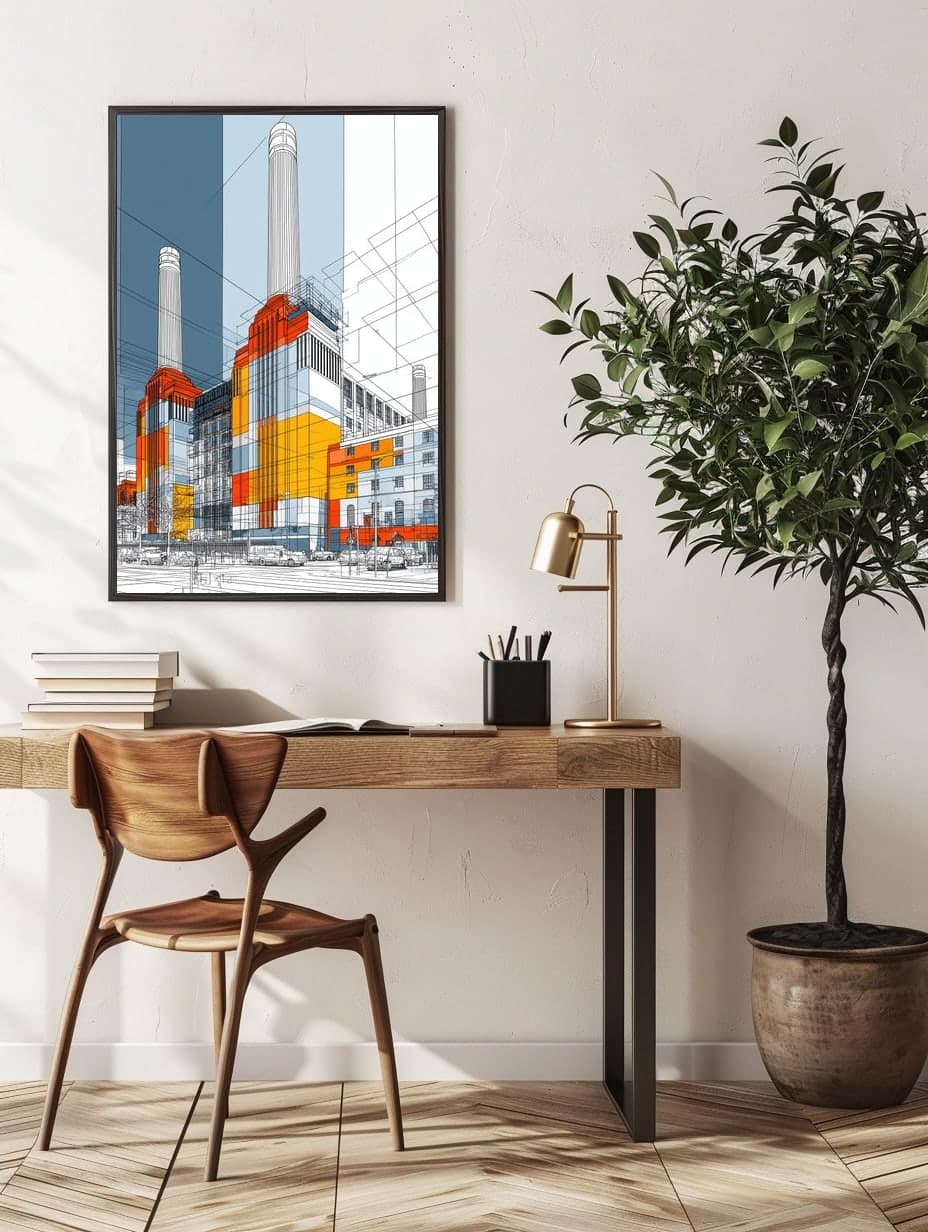 Battersea in an office