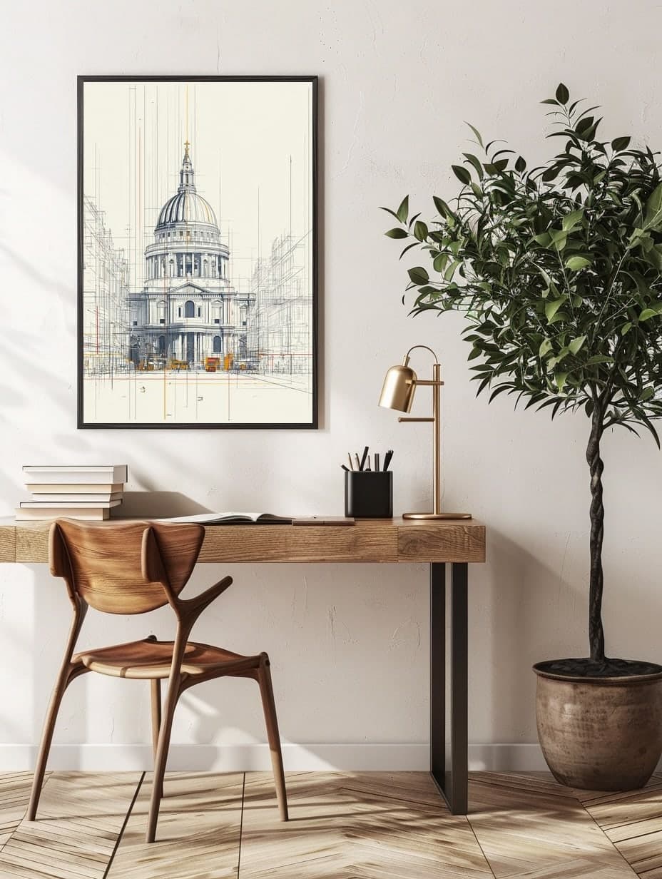 St Paul's in an office
