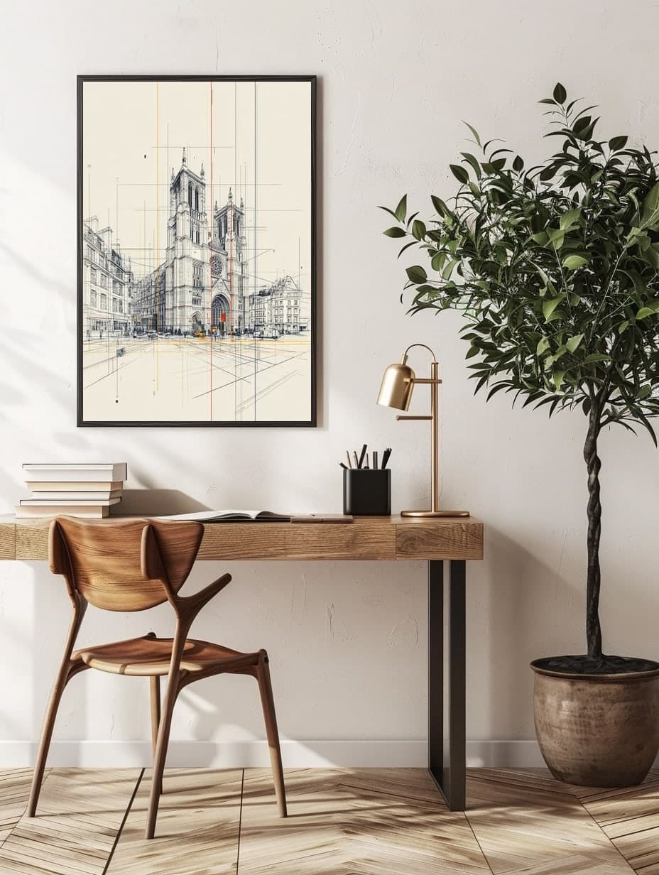 Westminster Abbey in an office