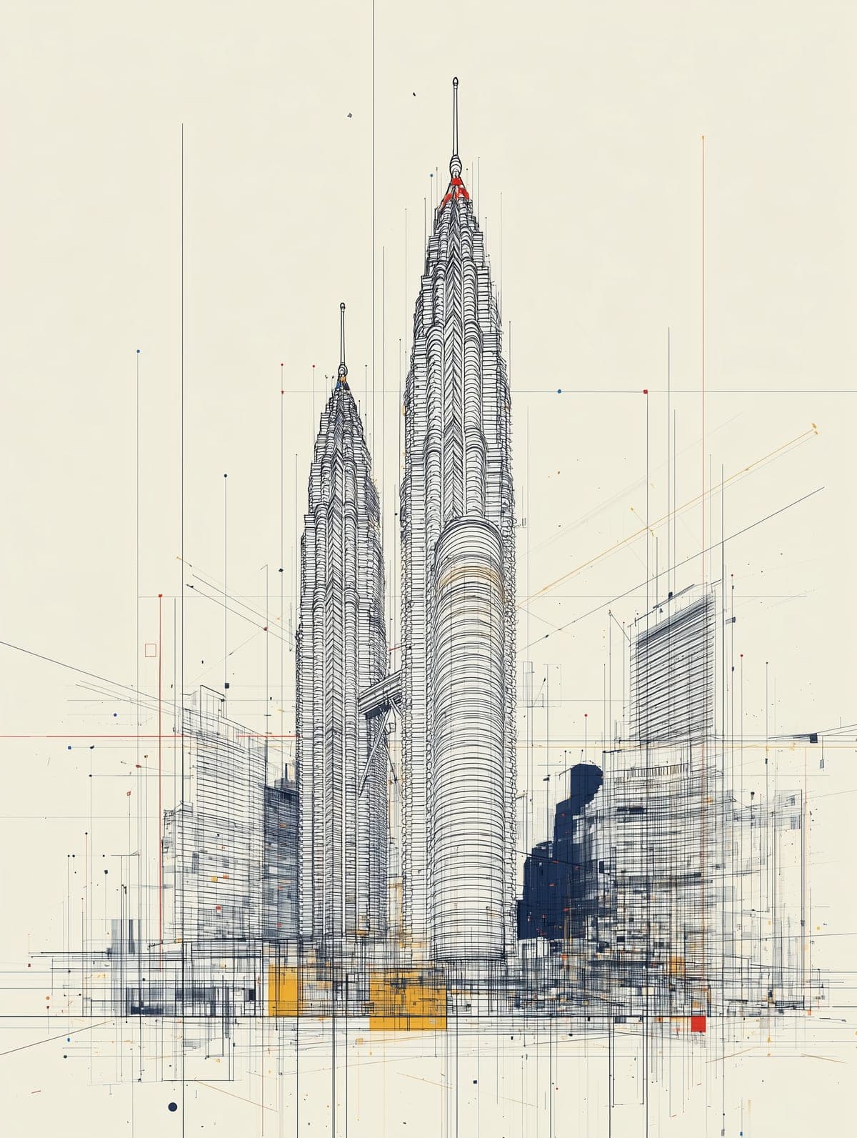 Midjourney PetronasTowers