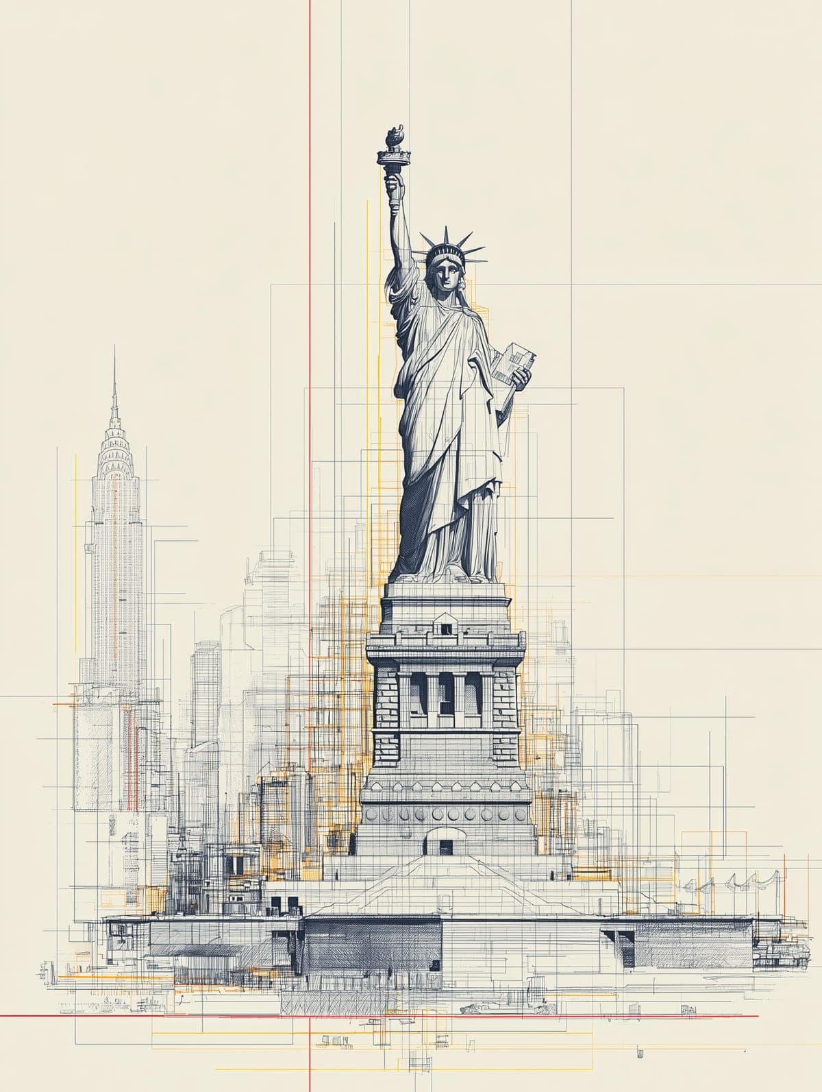Midjourney New York Statueofliberty